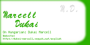 marcell dukai business card